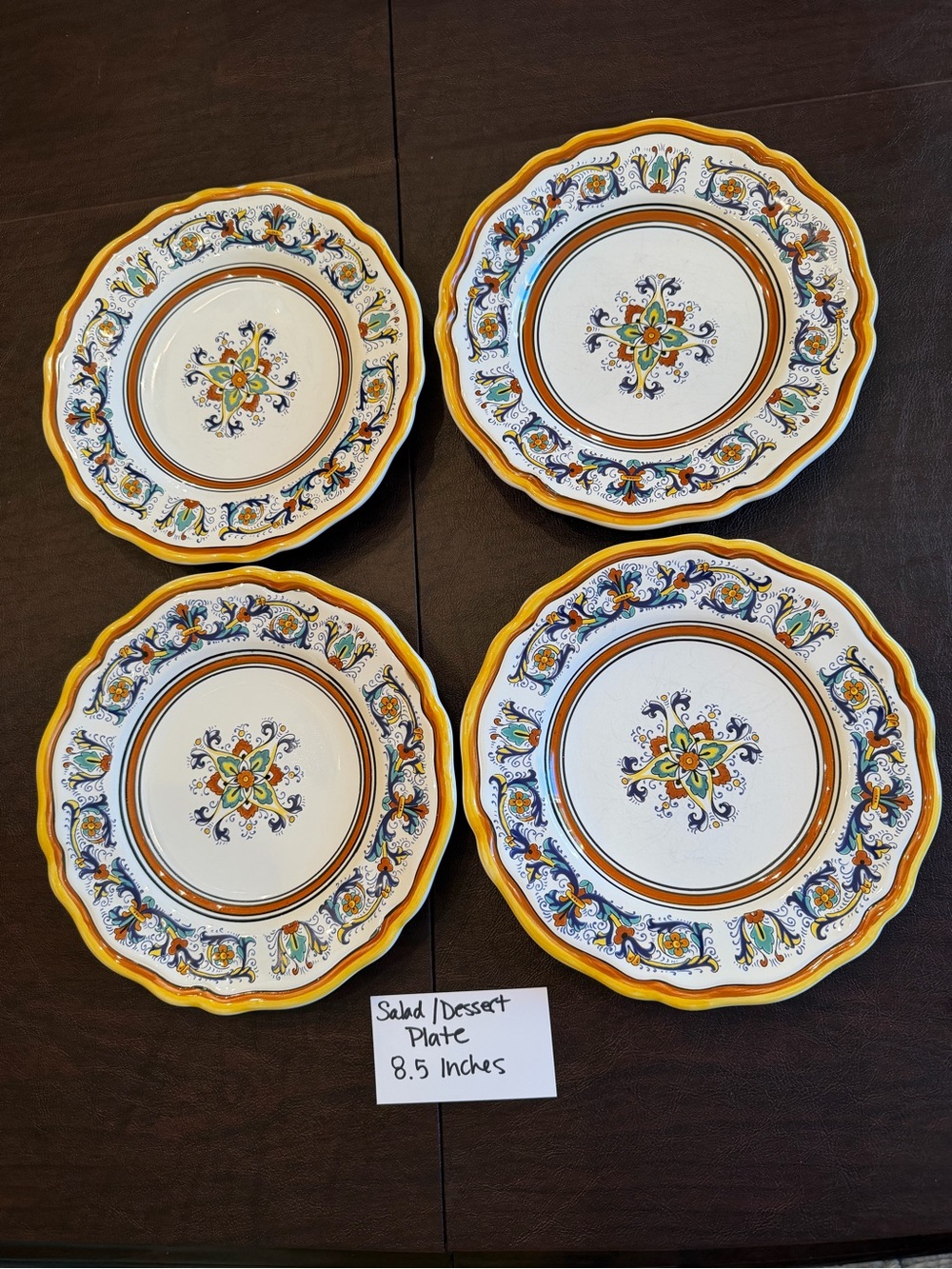 Sur la Table Nova Deruta Salad/Dessert Plate - Set of 4